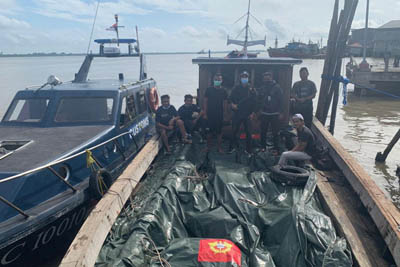  Bea Cukai Bengkalis Gagalkan Penyelundupan Barang Ilegal Asal Malaysia